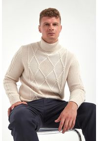 Golf męski z wełną Liono JOOP!. Typ kołnierza: golf. Materiał: wełna #1