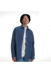 Reserved - Sztruksowa kurtka koszulowa - Niebieski. Kolor: niebieski. Materiał: sztruks