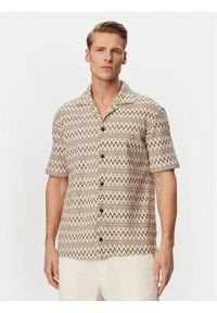 JOOP! Jeans Koszula Hanau 30102538 Beżowy Regular Fit. Kolor: beżowy. Materiał: bawełna #1