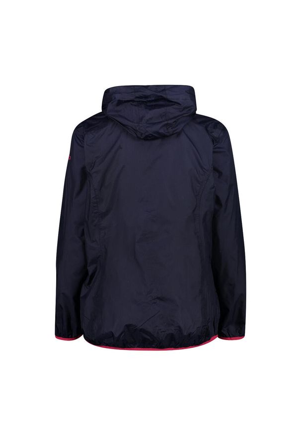 Kurtka przeciwdeszczowa damska z kapturem CMP. Typ kołnierza: kaptur. Kolor: niebieski. Sport: turystyka piesza