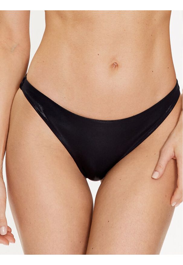 Calvin Klein Swimwear Dół od bikini KW0KW02181 Czarny. Kolor: czarny. Materiał: syntetyk