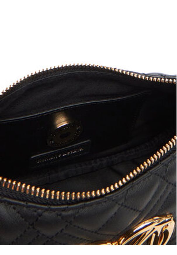 Love Moschino - LOVE MOSCHINO Torebka JC4301PP0MK1200A Czarny. Kolor: czarny. Materiał: skórzane