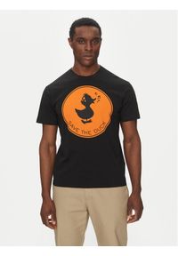 Save The Duck T-Shirt DT0825M BESY20 Czarny Regular Fit. Kolor: czarny. Materiał: bawełna