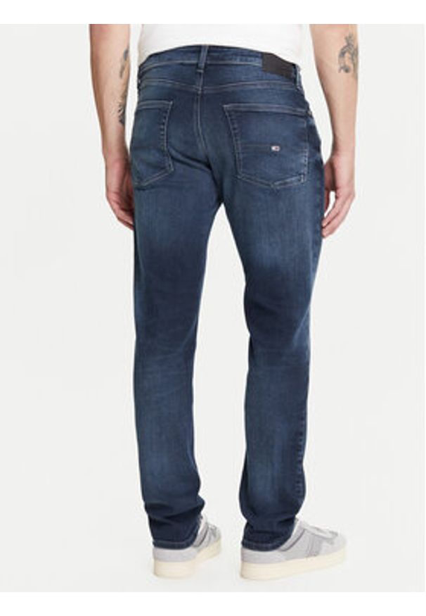 Tommy Jeans Jeansy Scanton DM0DM21899 Granatowy Slim Fit. Kolor: niebieski