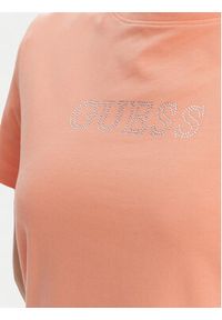 Guess T-Shirt V3BI11 J1314 Pomarańczowy Regular Fit. Kolor: pomarańczowy. Materiał: bawełna