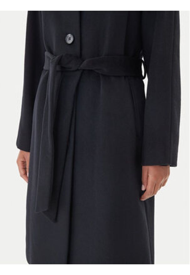 Lauren Ralph Lauren - LAUREN RALPH LAUREN Płaszcz wełniany 297P04140001 Czarny Regular Fit. Kolor: czarny. Materiał: syntetyk