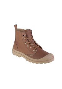 Buty sportowe Sneakersy męskie, Palladium Pampa Zip Lth Ess. Kolor: beżowy, brązowy. Materiał: tkanina, materiał, skóra, syntetyk. Sport: turystyka piesza