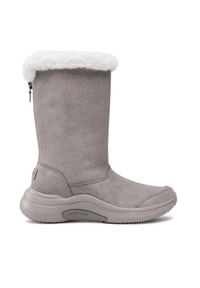 skechers - Skechers Kozaki On The Go Midtown 144299/DKTP Szary. Kolor: szary. Materiał: skóra, zamsz #1