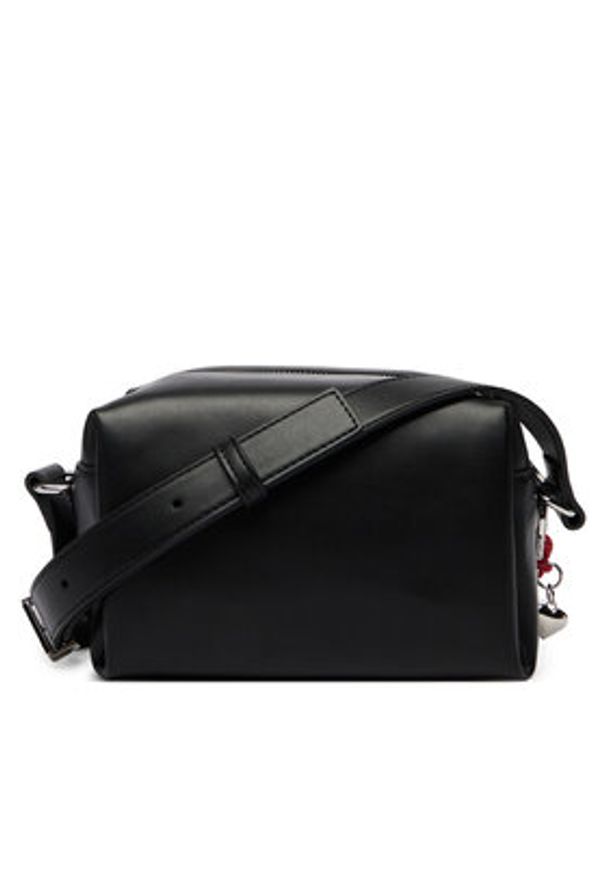 Tommy Jeans Torebka Tjw City Charm Camera Bag AW0AW18456 Czarny. Kolor: czarny. Materiał: skórzane
