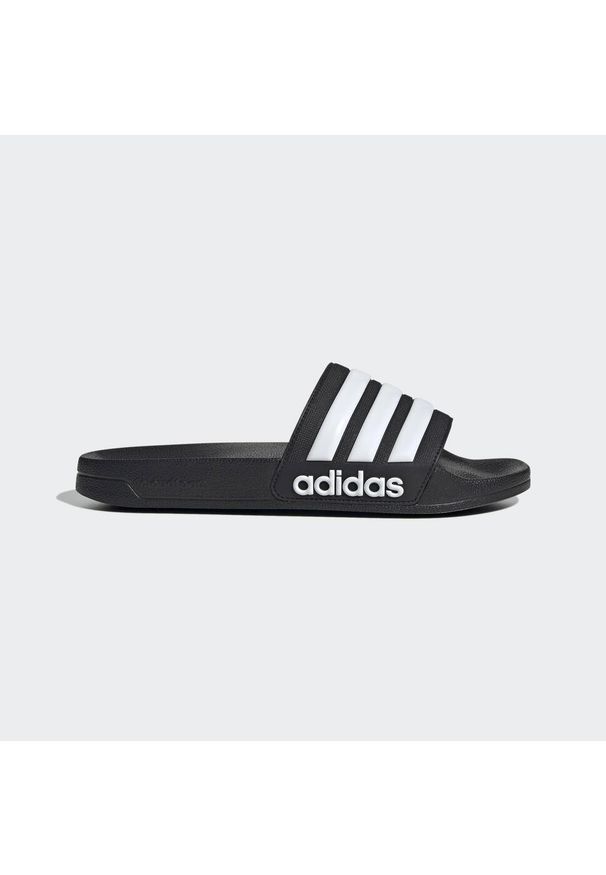 Adidas - Adilette Shower Slides. Kolor: czarny, biały, wielokolorowy. Materiał: syntetyk. Styl: sportowy