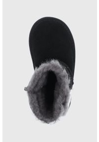 EMU Australia - Emu Australia Śniegowce zamszowe dziecięce Carmody Mini kolor czarny. Nosek buta: okrągły. Kolor: czarny. Materiał: zamsz. Szerokość cholewki: normalna