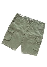 Wrangler - SPODENKI MĘSKIE WRANGLER CARGO SHORT MOSS GREEN W15DKC330 112126787. Materiał: materiał #6