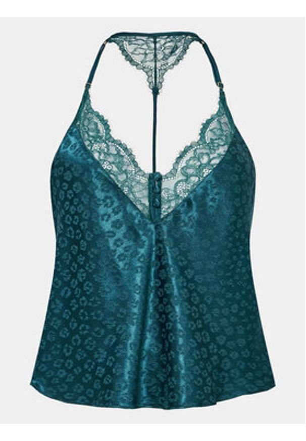 Hunkemöller Koszulka piżamowa 203227 Niebieski Comfortable Fit. Kolor: niebieski. Materiał: syntetyk