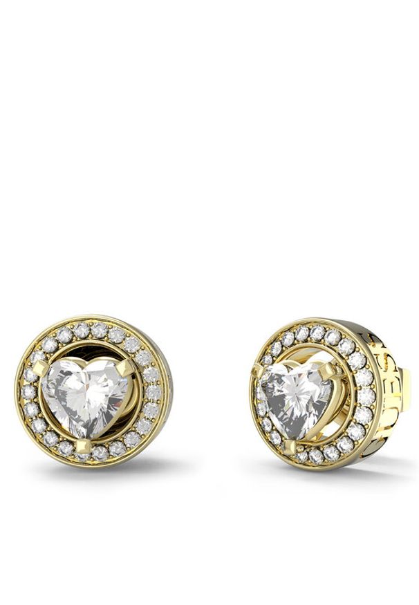 Guess Kolczyki JUBE04 669JW Złoty. Materiał: metalowe. Kolor: złoty