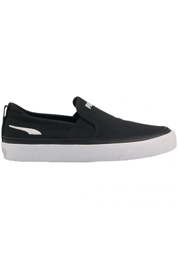 Buty Puma Bari Z SlipOn Jr 380141 05 czarne. Zapięcie: bez zapięcia. Kolor: czarny. Materiał: guma. Szerokość cholewki: normalna. Sezon: lato