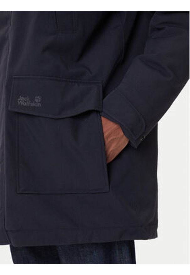 Jack Wolfskin Parka Canyon Shield A65119 Granatowy Regular Fit. Kolor: niebieski. Materiał: syntetyk