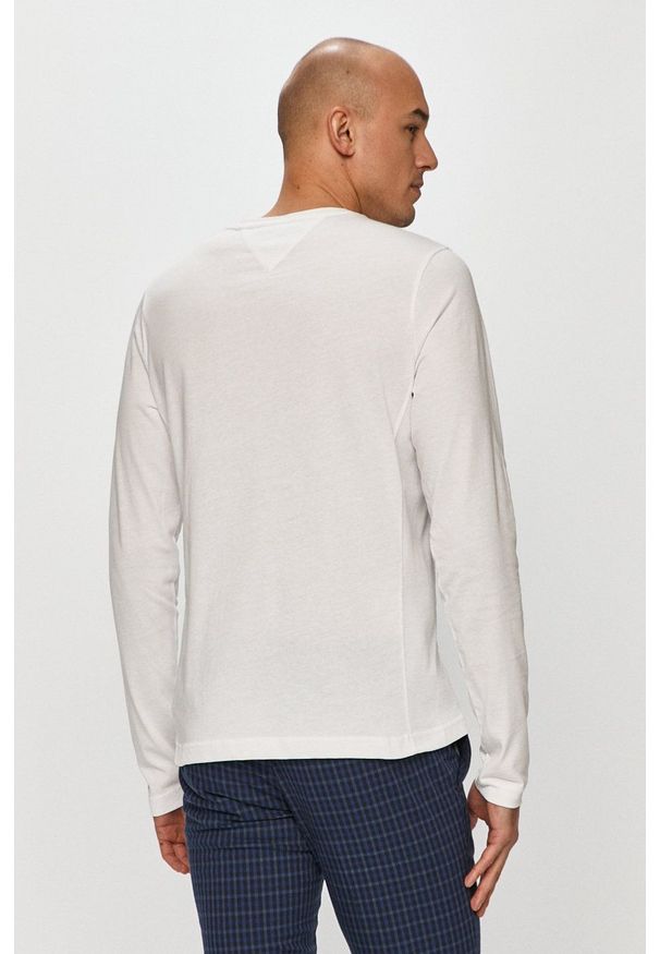 TOMMY HILFIGER - Tommy Hilfiger - Longsleeve. Okazja: na co dzień. Kolor: biały. Materiał: dzianina. Długość rękawa: długi rękaw. Wzór: gładki. Styl: casual