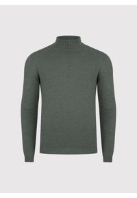 Pako Lorente - PAKO LORENTE - Półgolf męski w zielonym kolorze. Kolor: szary, zielony, czerwony, niebieski. Materiał: wiskoza, nylon. Wzór: ze splotem, gładki #6