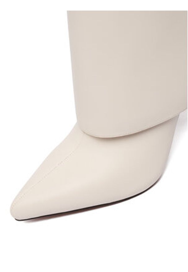 Nine West Kozaki CEO-SAIDA-01 Écru. Materiał: materiał