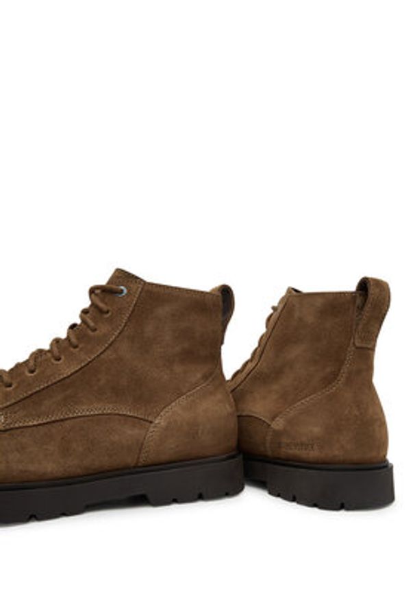 Birkenstock Trapery Highwood Lace Mid M 1030965 Brązowy. Kolor: brązowy. Materiał: skóra, zamsz