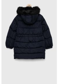 TOMMY HILFIGER - Tommy Hilfiger kurtka puchowa dziecięca kolor granatowy. Okazja: na co dzień. Kolor: niebieski. Materiał: puch. Wzór: gładki. Styl: casual #4