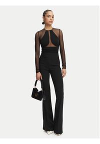 Elisabetta Franchi Spodnie materiałowe PA-184-62E2-V290 Czarny Slim Fit. Kolor: czarny. Materiał: syntetyk #3