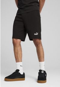 Puma - Męskie szorty Essentials 10" z logo No. 1 PUMA Black. Kolor: czarny