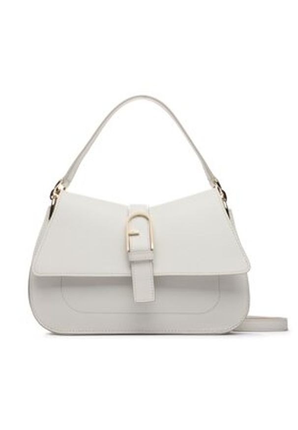 Furla Torebka Flow WB00996-BX2045-1704S-1007 Écru. Materiał: skórzane