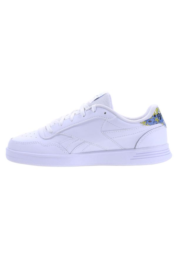 Reebok - Buty na co dzień damskie REEBOK COURT ADVANCE skóra. Okazja: na co dzień. Kolor: biały. Materiał: tkanina, materiał, skóra, syntetyk