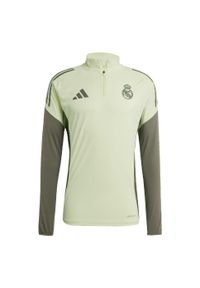 Adidas - Koszulka treningowa Real Madryt Tiro 25 Competition. Kolor: zielony. Materiał: dresówka. Sport: piłka nożna