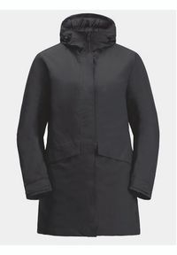 Jack Wolfskin Kurtka zimowa Tempelhof Coat 1116151 Czarny Regular Fit. Kolor: czarny. Materiał: syntetyk. Sezon: zima #5