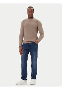 JOOP! Jeans Sweter 15 JJK-11Olivier 30047100 Beżowy Modern Fit. Kolor: beżowy. Materiał: bawełna #4