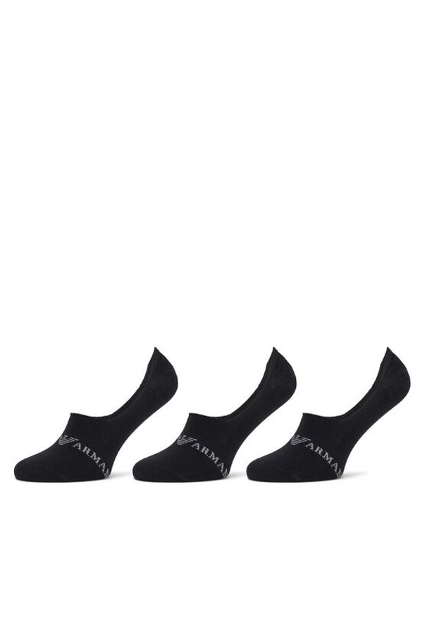 Emporio Armani Underwear Zestaw 3 par stopek męskich 306227 4F254 50620 Czarny. Kolor: czarny. Materiał: materiał, bawełna