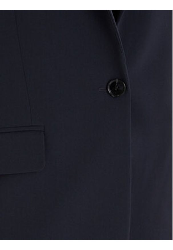 BOSS - Boss Marynarka Jocaluah 50490053 Granatowy Regular Fit. Kolor: niebieski. Materiał: syntetyk