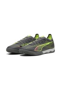 Puma - Halowe buty piłkarskie ULTRA 5 MATCH IT PUMA. Kolor: żółty, wielokolorowy, niebieski, szary. Sport: piłka nożna