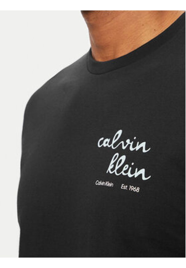 Calvin Klein Jeans T-Shirt LV04RG837G Czarny Regular Fit. Kolor: czarny. Materiał: bawełna