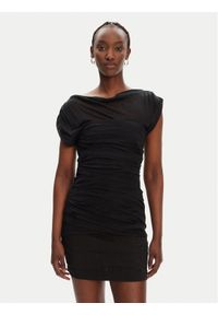 Pinko - PINKO Sukienka codzienna Discoland Abito 104872 A2GF Z99 Czarny Slim Fit. Okazja: na co dzień. Kolor: czarny. Materiał: syntetyk. Typ sukienki: proste. Styl: casual