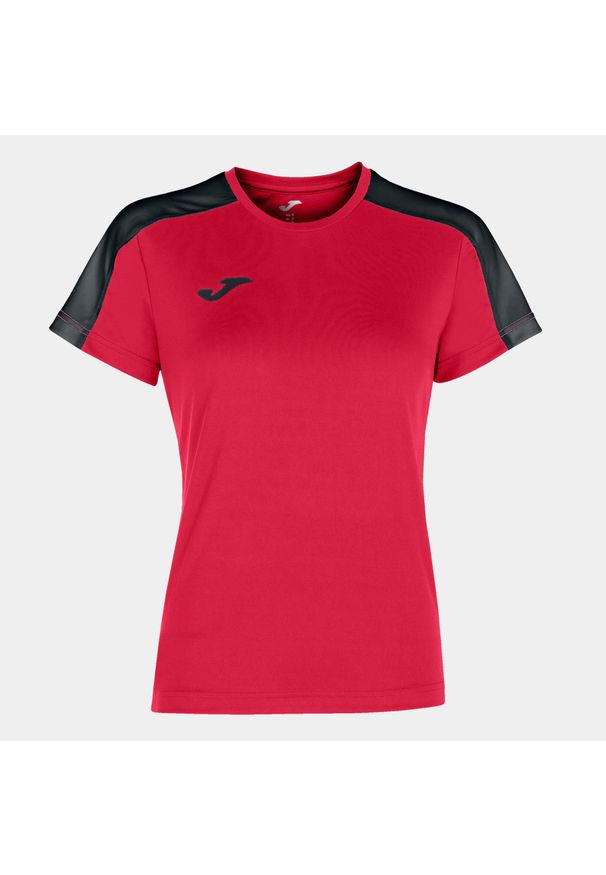 Koszulka do piłki nożnej damska Joma Academy III z krótkim rękawem. Kolor: czarny, czerwony, wielokolorowy. Długość rękawa: krótki rękaw. Długość: krótkie. Sport: piłka nożna
