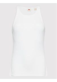 Levi's® Top Racer A3381-0000 Biały Slim Fit. Kolor: biały. Materiał: bawełna #5