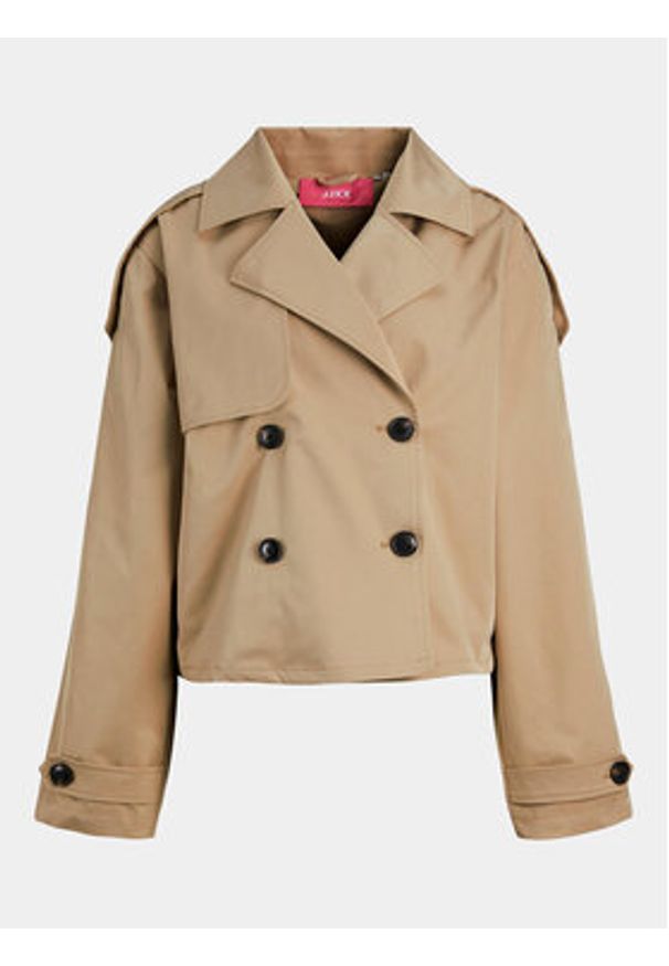 JJXX Kurtka przejściowa Carlie 12248654 Beżowy Relaxed Fit. Kolor: beżowy. Materiał: syntetyk