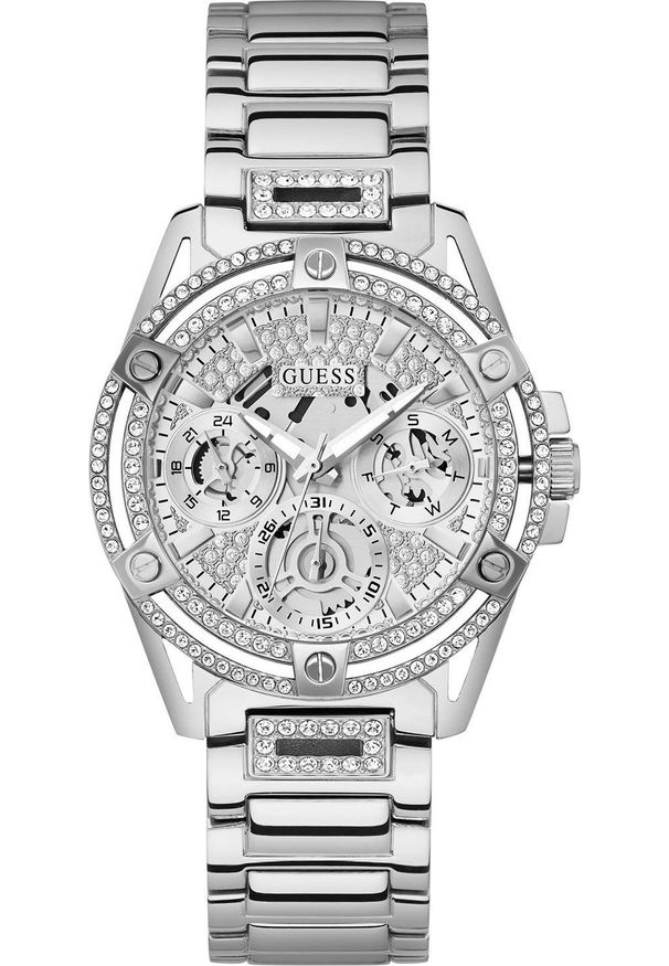 Zegarek Guess Zegarek damski Guess GW0464L1 CYRKONIE srebrny. Kolor: srebrny