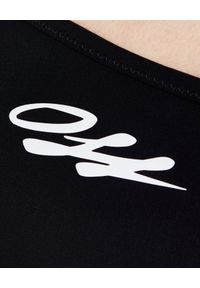 OFF-WHITE - Czarne bikini z logo. Kolor: czarny. Materiał: materiał. Wzór: aplikacja #2