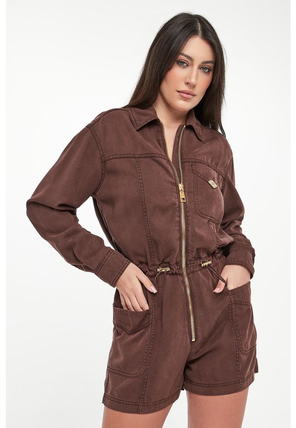 Elisabetta Franchi - Kombinezon damski z lyocellu ELISABETTA FRANCHI