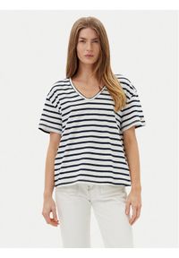 TOMMY HILFIGER - Tommy Hilfiger T-Shirt WW0WW44551 Granatowy Regular Fit. Kolor: niebieski. Materiał: bawełna #1