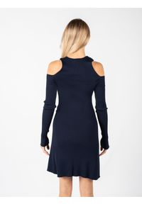 Pinko Sukienka "Orihuela" | 1G178C Y7XV | Kobieta | Granatowy. Kolor: niebieski. Materiał: elastan, wiskoza, poliamid. Długość rękawa: długi rękaw. Typ sukienki: dopasowane. Długość: mini #7