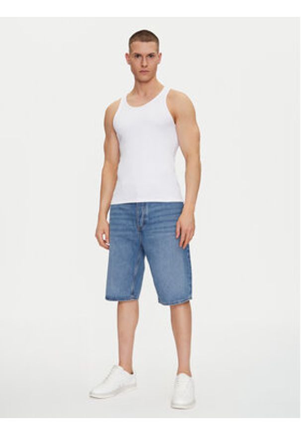 Hugo - HUGO Szorty jeansowe Skate 50539816 Niebieski Straight Fit. Kolor: niebieski. Materiał: bawełna