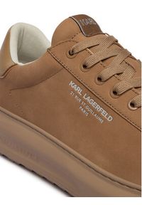 Karl Lagerfeld - KARL LAGERFELD Sneakersy Kapri Lug KL57522 Beżowy. Kolor: beżowy. Materiał: nubuk, skóra #5