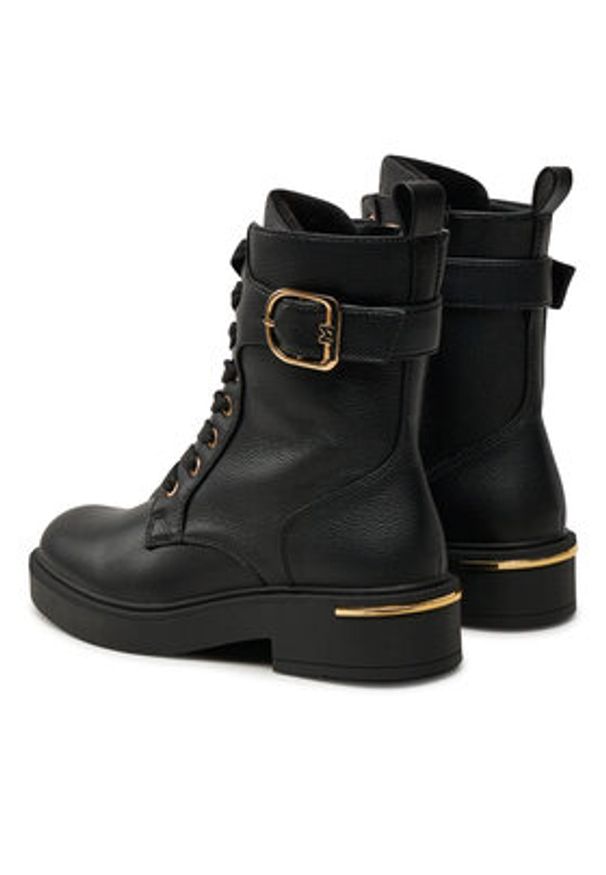 MEXX Trzewiki MI001713543W Czarny. Kolor: czarny. Materiał: skóra