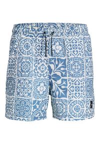 Jack & Jones - Jack&Jones Szorty kąpielowe Maui 12277730 Błękitny Regular Fit. Kolor: niebieski. Materiał: syntetyk #8