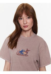 BDG Urban Outfitters T-Shirt BDG BLANKA PEAKS BF T 76471135 Beżowy Oversize. Kolor: beżowy. Materiał: bawełna #4
